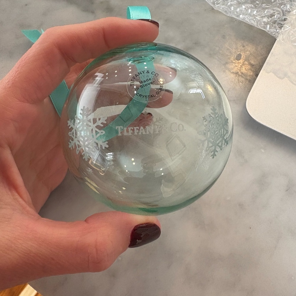Tiffany & Co. Aqua Snowflake Ornament